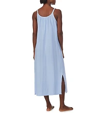 Lauren Ralph Lauren Striped Sleeveless Jersey Knit Ballet Nightgown