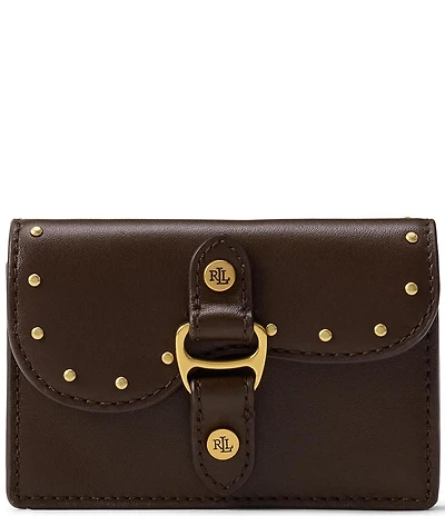 Lauren Ralph Lauren Tasha Studded Leather Small Card Case
