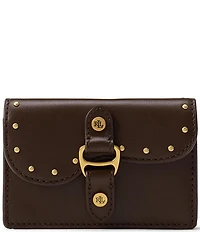 Lauren Ralph Lauren Tasha Studded Leather Small Card Case