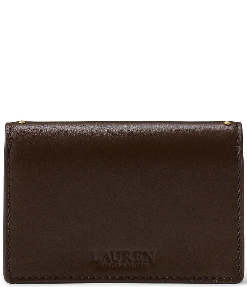 Lauren Ralph Lauren Tasha Studded Leather Small Card Case