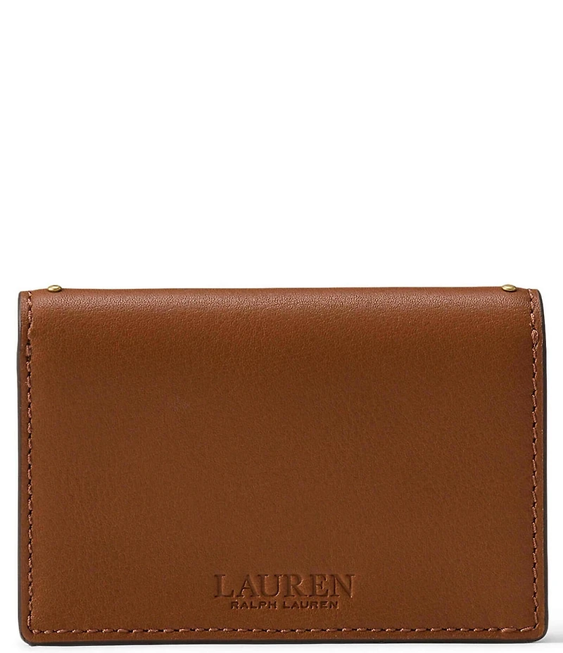 Lauren Ralph Lauren Tasha Studded Leather Small Card Case