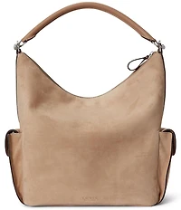 Lauren Ralph Lauren Suede Large Blaike Shoulder Bag