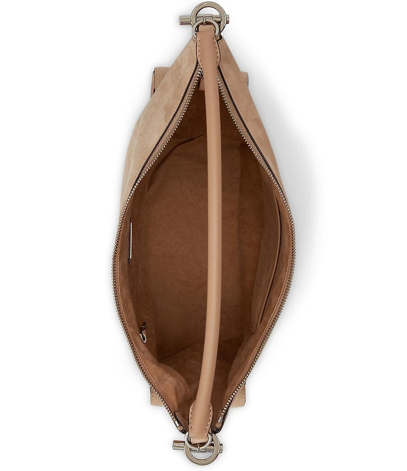 Lauren Ralph Lauren Suede Large Blaike Shoulder Bag