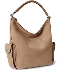 Lauren Ralph Lauren Suede Large Blaike Shoulder Bag