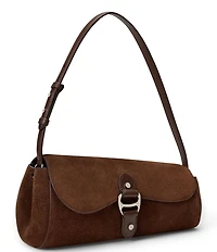 Lauren Ralph Lauren Tasha Medium Suede East-West Shoulder Bag
