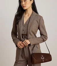 Lauren Ralph Lauren Tasha Medium Suede East-West Shoulder Bag