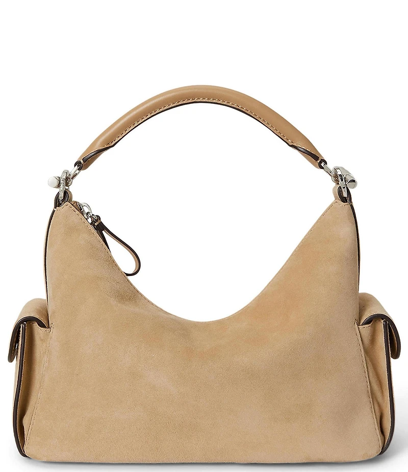 Lauren Ralph Lauren Suede Small Blaike Shoulder Bag