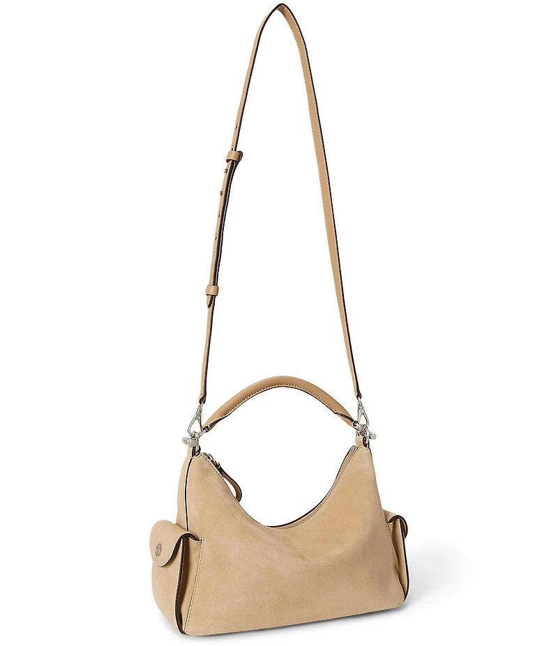 Lauren Ralph Lauren Suede Small Blaike Shoulder Bag