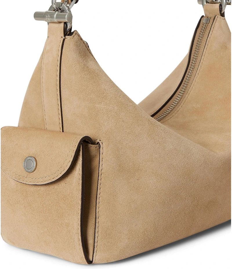 Lauren Ralph Lauren Suede Small Blaike Shoulder Bag