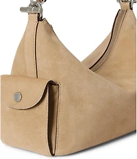 Lauren Ralph Lauren Suede Small Blaike Shoulder Bag