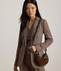 Lauren Ralph Lauren Tasha Small Suede Shoulder Bag