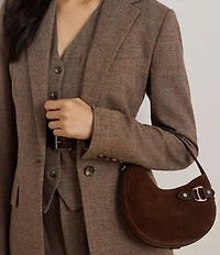 Lauren Ralph Lauren Tasha Small Suede Shoulder Bag