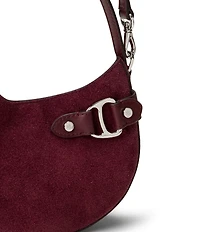 Lauren Ralph Lauren Tasha Small Suede Shoulder Bag