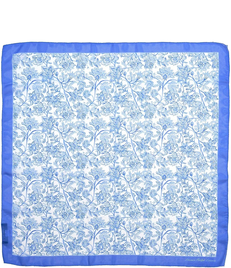 Lauren Ralph Lauren Summer Floral Square Scarf