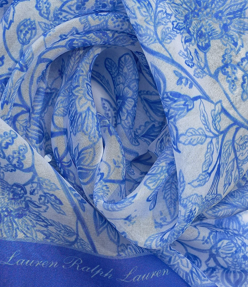 Lauren Ralph Lauren Summer Floral Square Scarf