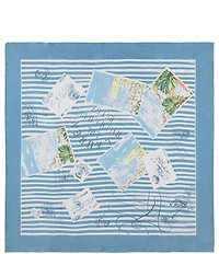 Lauren Ralph Lauren Summer Postcard Conversational Print Square Scarf