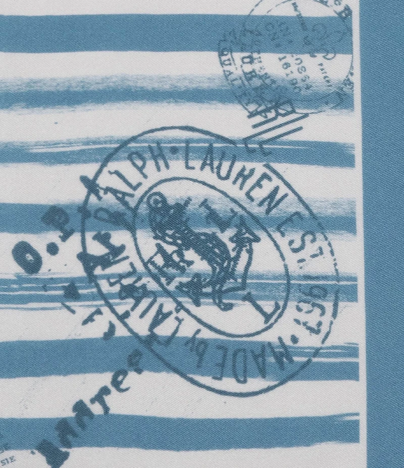 Lauren Ralph Lauren Summer Postcard Conversational Print Square Scarf