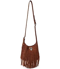 Lauren Ralph Lauren Tanner Small Suede Fringe Shoulder Bag