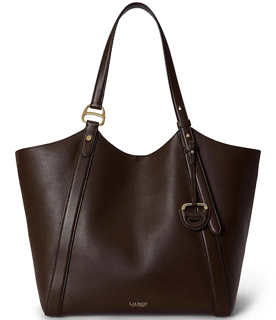 Lauren Ralph Lauren Tasha Nappa Leather Large Tote Bag