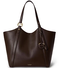 Lauren Ralph Lauren Tasha Nappa Leather Large Tote Bag