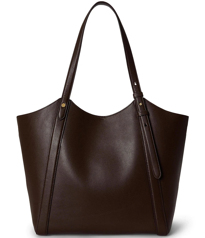 Lauren Ralph Lauren Tasha Nappa Leather Large Tote Bag