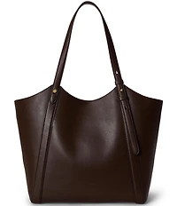 Lauren Ralph Lauren Tasha Nappa Leather Large Tote Bag