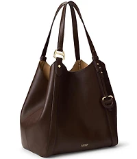 Lauren Ralph Lauren Tasha Nappa Leather Large Tote Bag