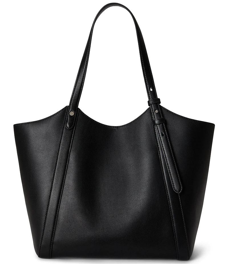 Lauren Ralph Lauren Tasha Nappa Leather Large Tote Bag