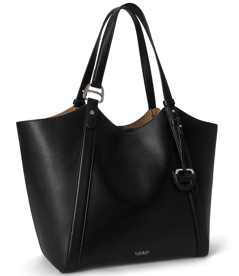 Lauren Ralph Lauren Tasha Nappa Leather Large Tote Bag