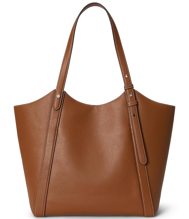 Lauren Ralph Lauren Tasha Nappa Leather Large Tote Bag