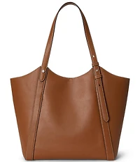 Lauren Ralph Lauren Tasha Nappa Leather Large Tote Bag