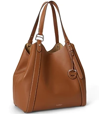 Lauren Ralph Lauren Tasha Nappa Leather Large Tote Bag