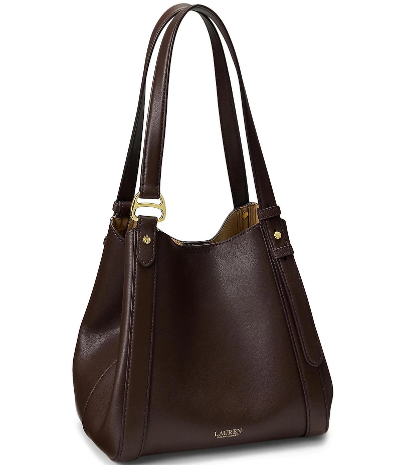 Lauren Ralph Lauren Tasha Nappa Leather Small Tote Bag