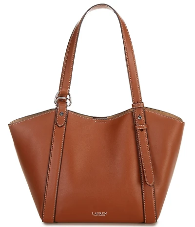Lauren Ralph Lauren Tasha Nappa Leather Small Tote Bag