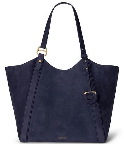 Lauren Ralph Lauren Tasha Sheep Suede Large Tote Bag