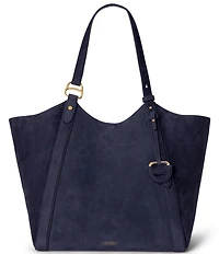 Lauren Ralph Lauren Tasha Sheep Suede Large Tote Bag