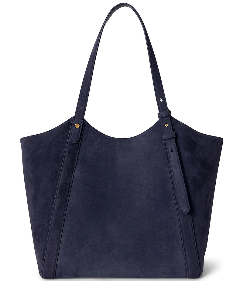 Lauren Ralph Lauren Tasha Sheep Suede Large Tote Bag
