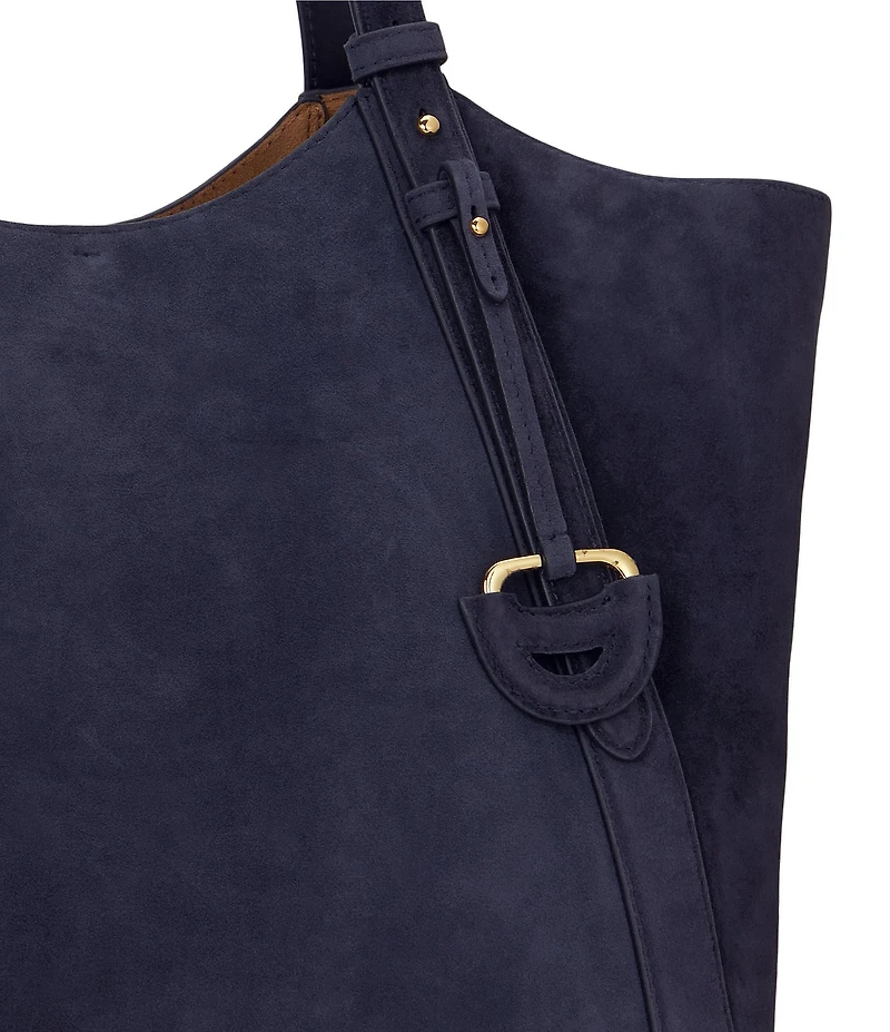 Lauren Ralph Lauren Tasha Sheep Suede Large Tote Bag