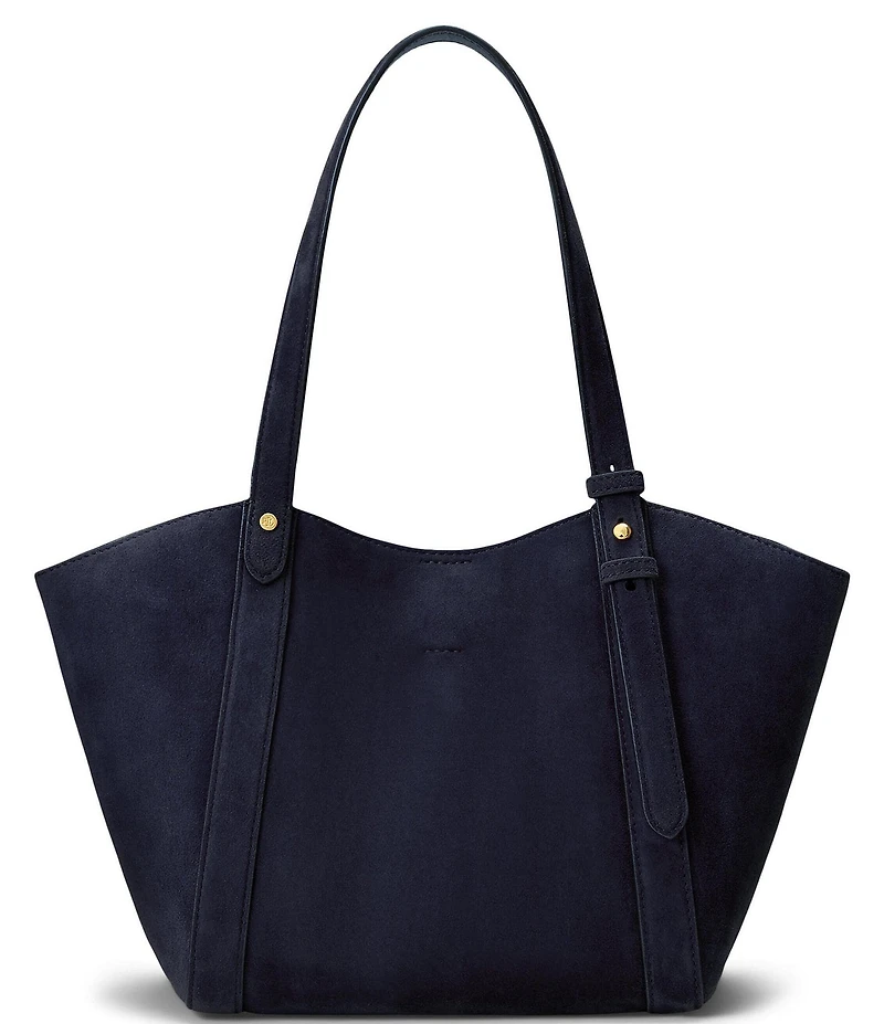 Lauren Ralph Lauren Tasha Small Sheep-Suede Tote Bag