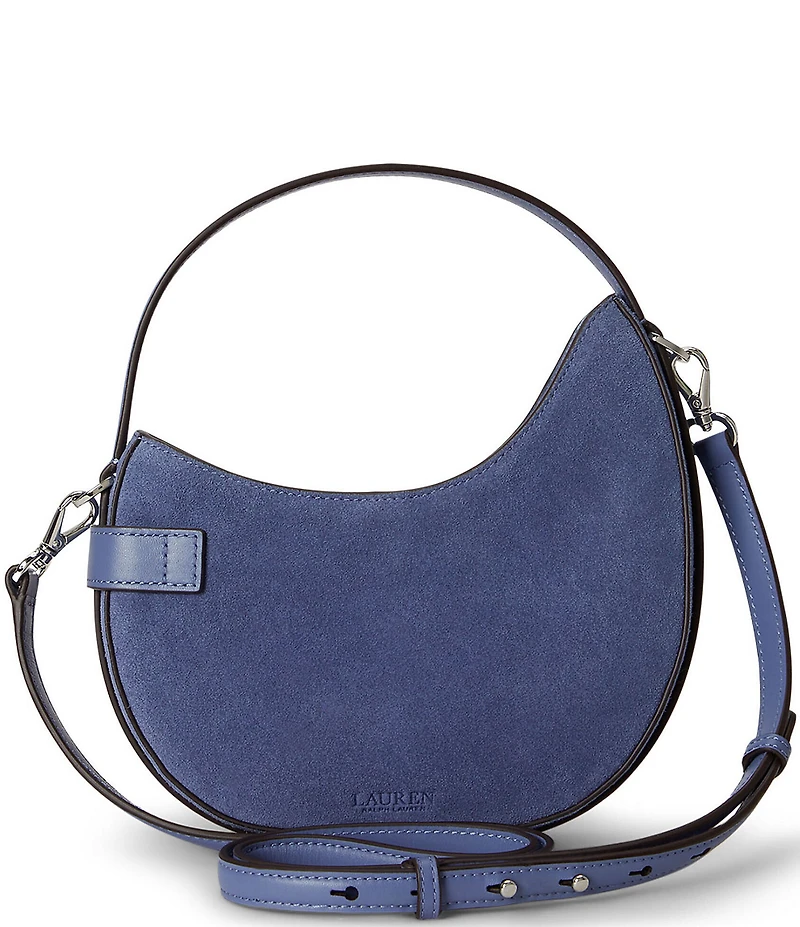 Lauren Ralph Lauren Tasha Small Suede Top Handle Crossbody Bag