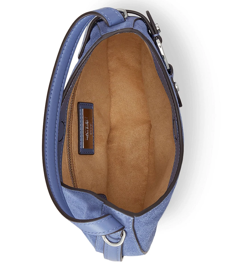 Lauren Ralph Lauren Tasha Small Suede Top Handle Crossbody Bag