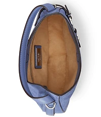 Lauren Ralph Lauren Tasha Small Suede Top Handle Crossbody Bag