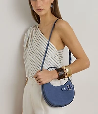 Lauren Ralph Lauren Tasha Small Suede Top Handle Crossbody Bag