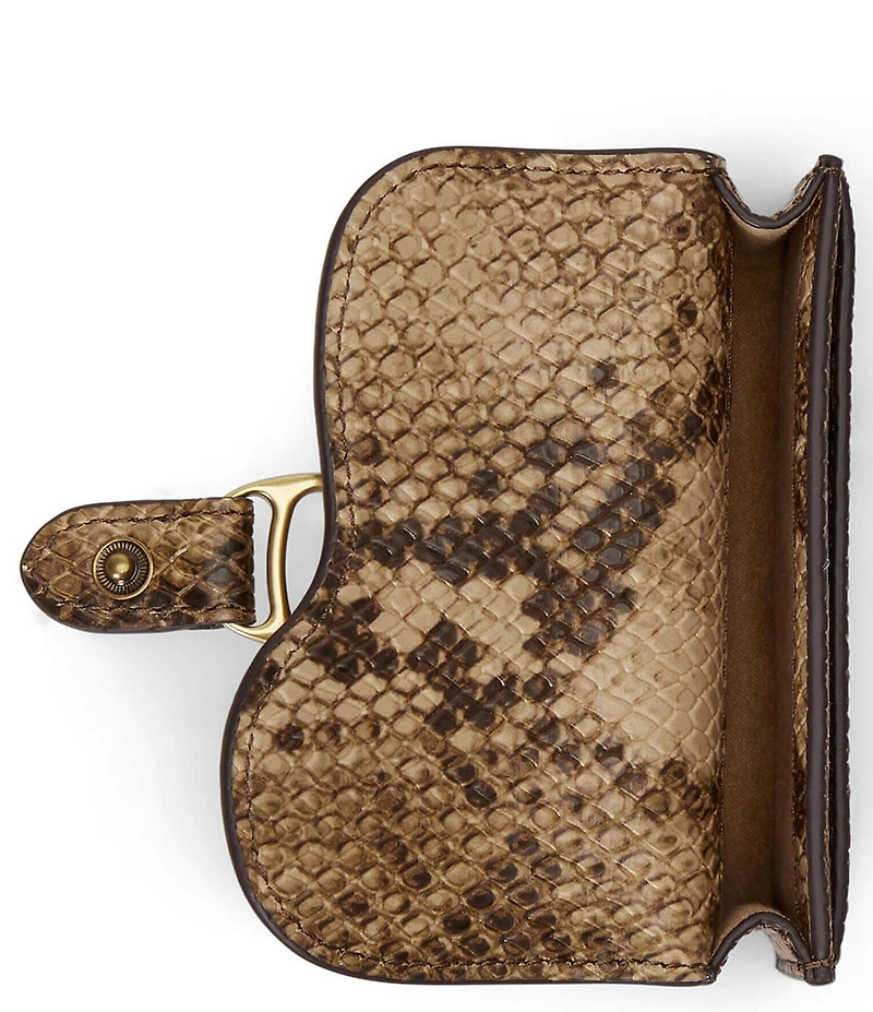 Lauren Ralph Lauren Tasha Snake Embossed Card Case