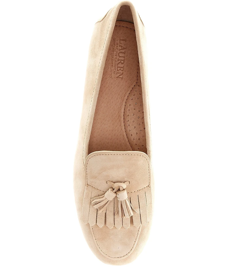Lauren Ralph Lauren Tayte Kilte Suede Tassel Driver Flats