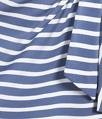 Lauren Ralph Lauren Treanna Striped Tie Front Jersey Dress