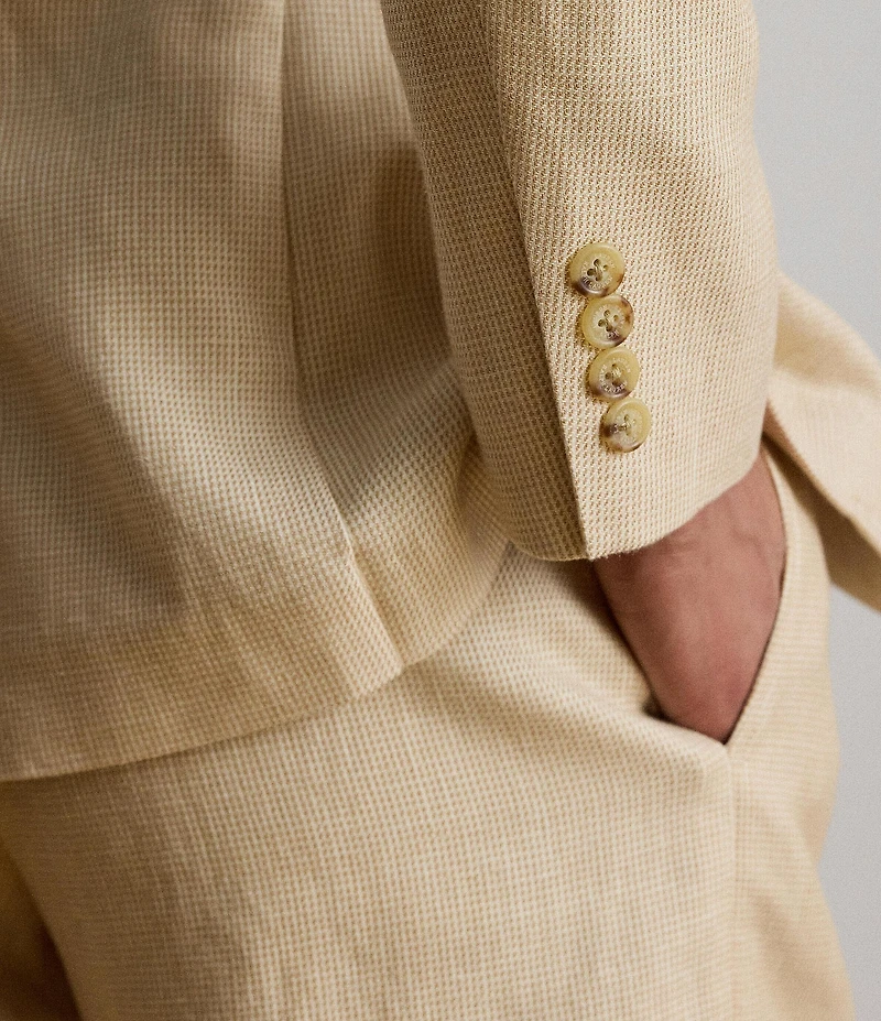 Lauren Ralph Lauren Tweed Notch Collar Long Sleeve Blazer