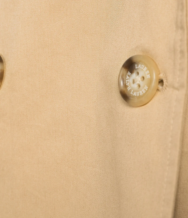 Lauren Ralph Lauren Twill Peak Lapel Long Sleeve Double Breasted Blazer