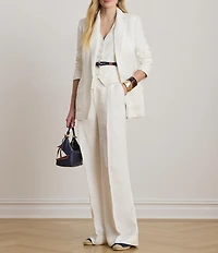 Lauren Ralph Lauren Twill V-Neck Sleeveless Coordinating Vest