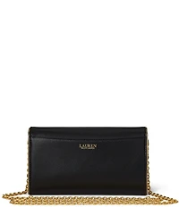 Lauren Ralph Lauren Adair Medium Leather Contrast Piping Crossbody Bag